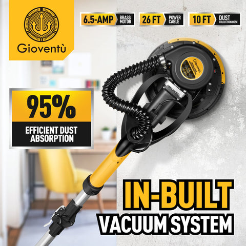 Gioventù dust bag and vacuum system captures dust for a cleaner workspace.