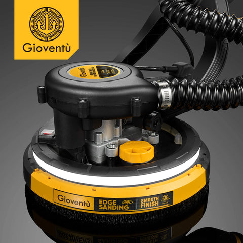 Gioventù extendable handle extends from 4.9 to 6.2 feet for high ceilings.