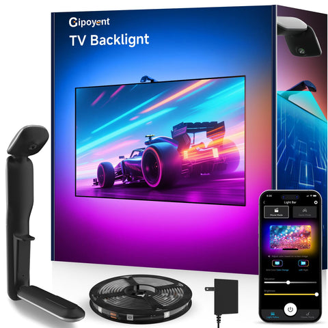 GIPOYENT LED backlights with camera for real-time color syncing