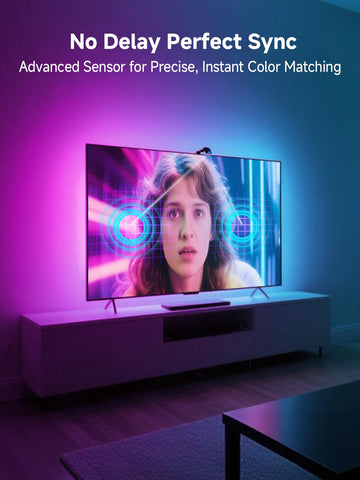 GIPOYENT music-synced mode enhances movie and gaming lighting