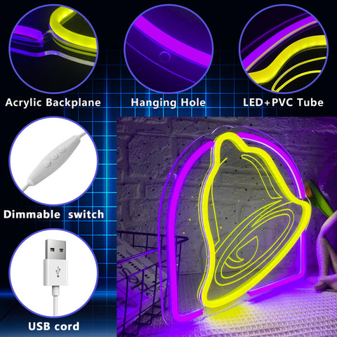 Gippro safe LED neon light appropriate for kids and family spaces