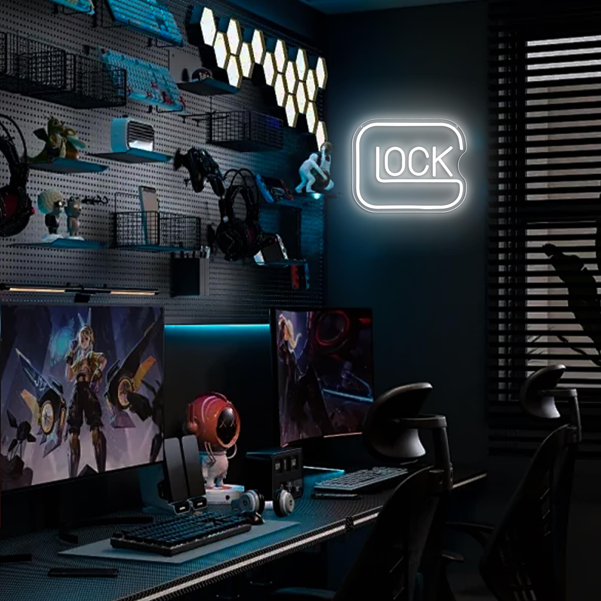 Gippro Lock Neon Sign durable silicone LED and acrylic panels