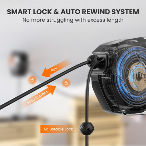 Giraffe Tools 180-degree bracket mount for flexible wall or ceiling installation.