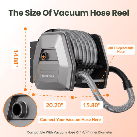 Giraffe Tools 32mm vacuum compatibility ensures secure fit with common vacuums.