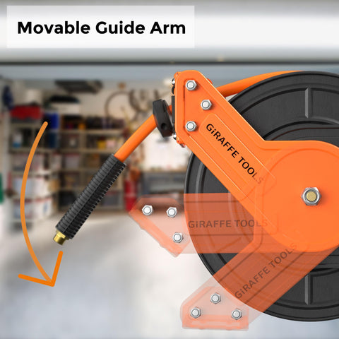 Giraffe Tools TA15B steel reel body emphasizing rugged construction.