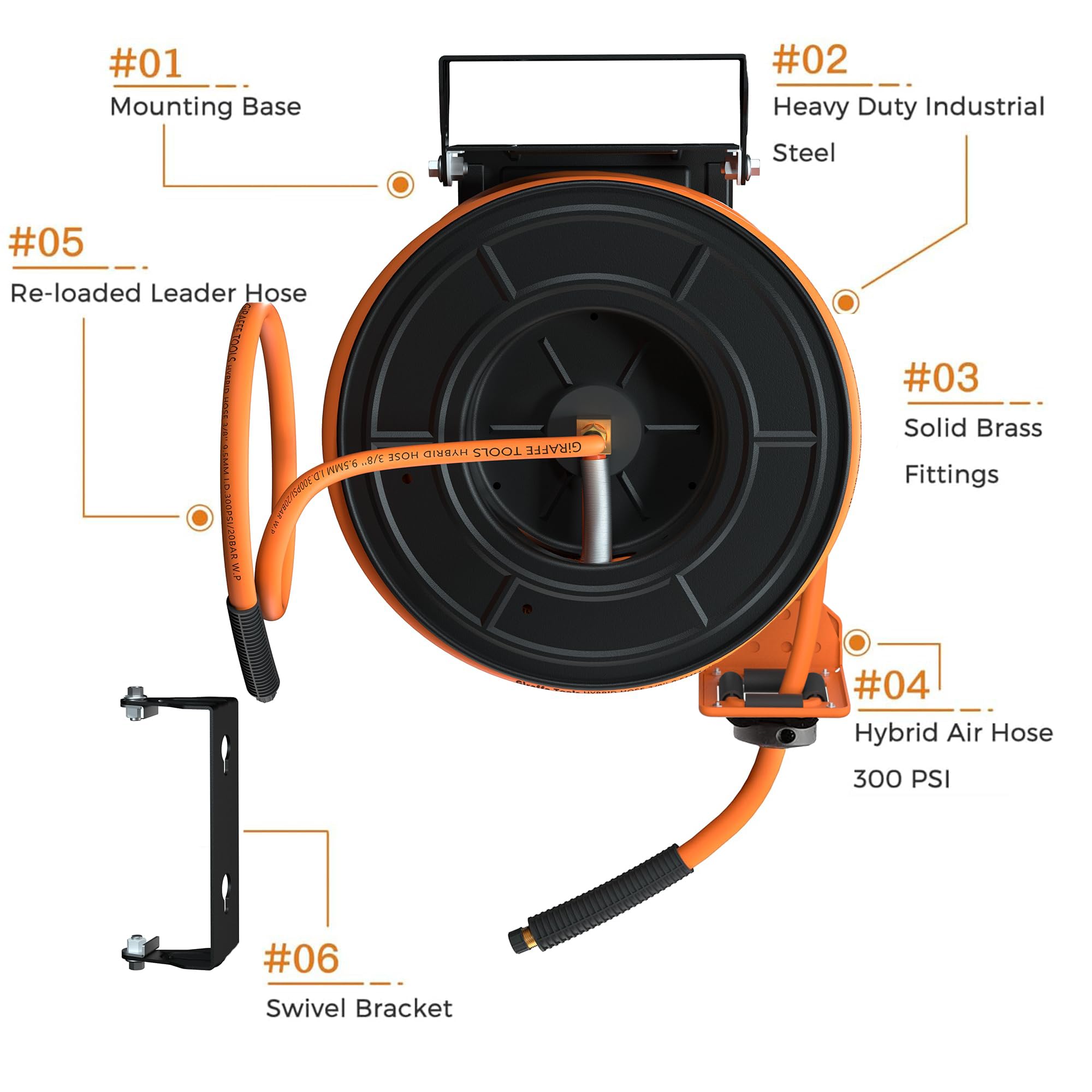 Giraffe Tools TA15BPLUS corrosion-resistant powder coat finish lasts years.