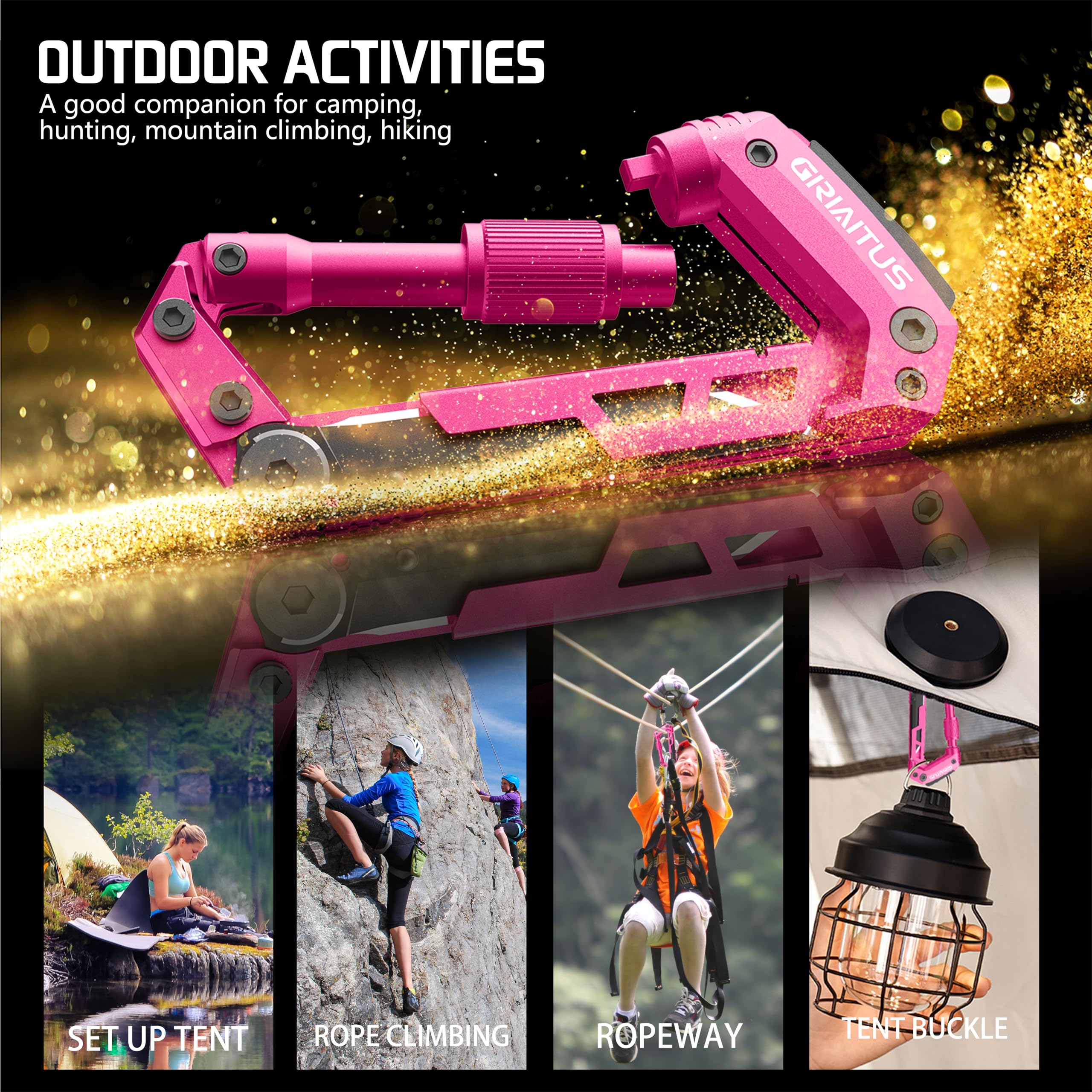 GIRIAITUS bottle opener and can opener for drinks and meals outdoors