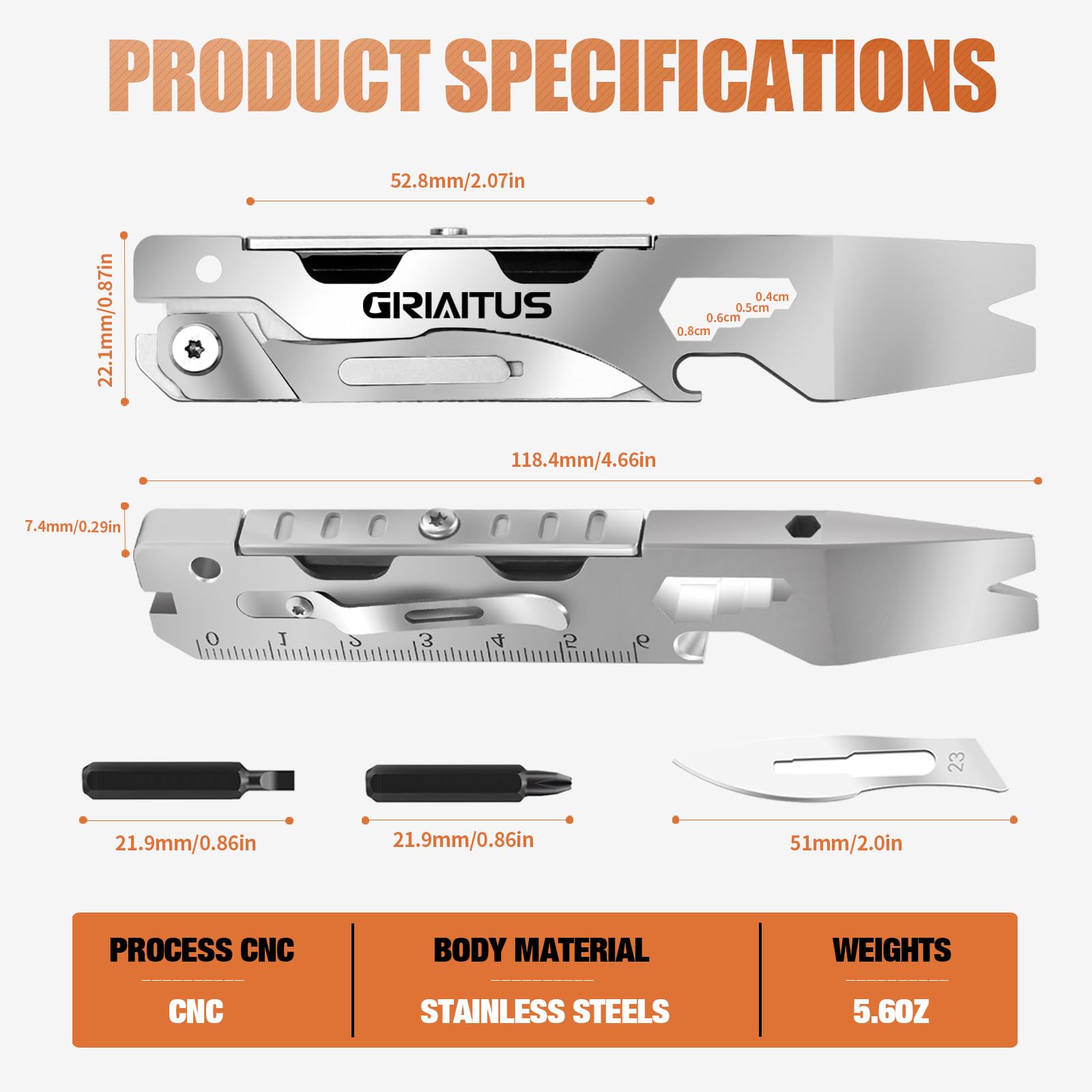 GIRIAITUS box cutter knife tool for precise cuts and handy cutting in camping or DIY.