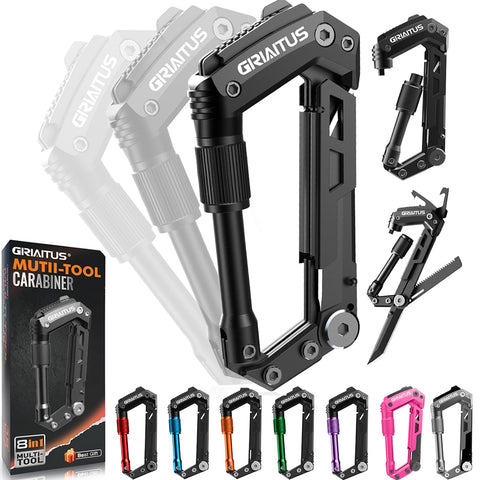GIRIAITUS carabiner multitool knife in action for quick outdoor tasks