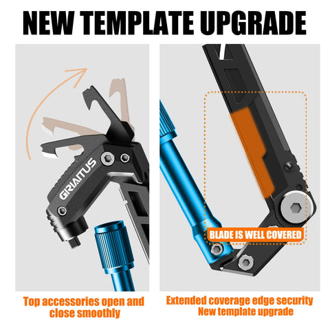 GIRIAITUS carabiner multitool bottle opener blue convenient for outdoor beverages