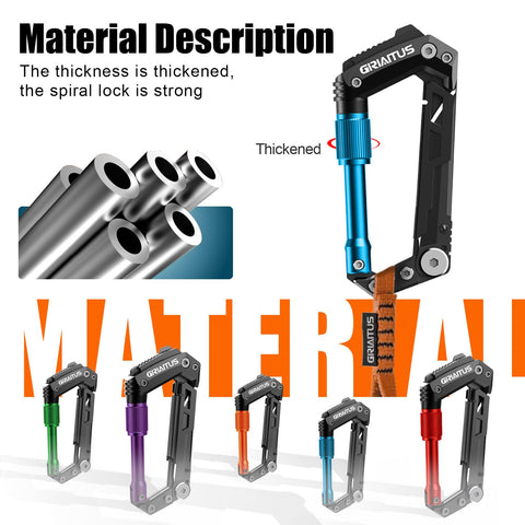 GIRIAITUS carabiner multitool compact blue portable everyday carry