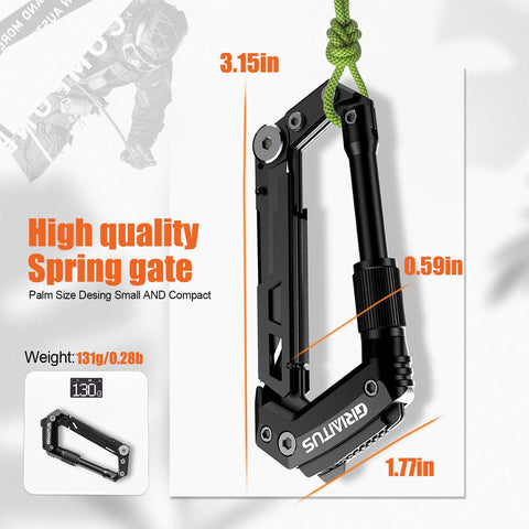 GIRIAITUS rope cutter integrated into multitool during setup