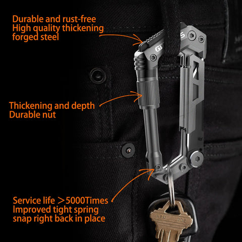 GIRIAITUS multitool offers slotted screwdriver for small repairs.