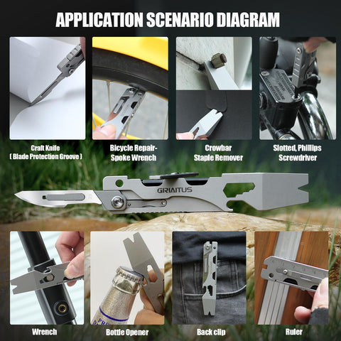 GIRIAITUS edc pocket gadget for men ideal for cycling, camping, and everyday tasks.