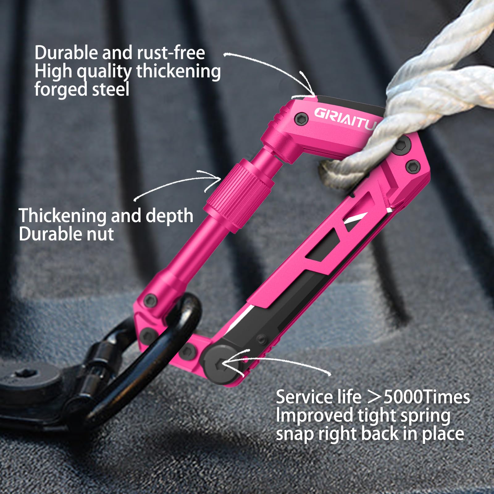 GIRIAITUS pocket knife with serrated edge ideal for trail cutting tasks