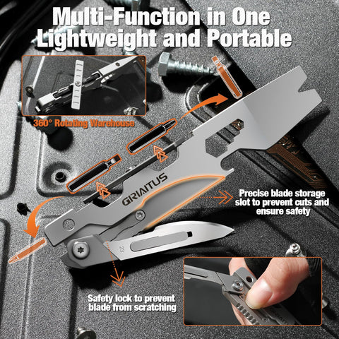GIRIAITUS steel handle design offers durable grip during heavy-duty tasks and daily carry.