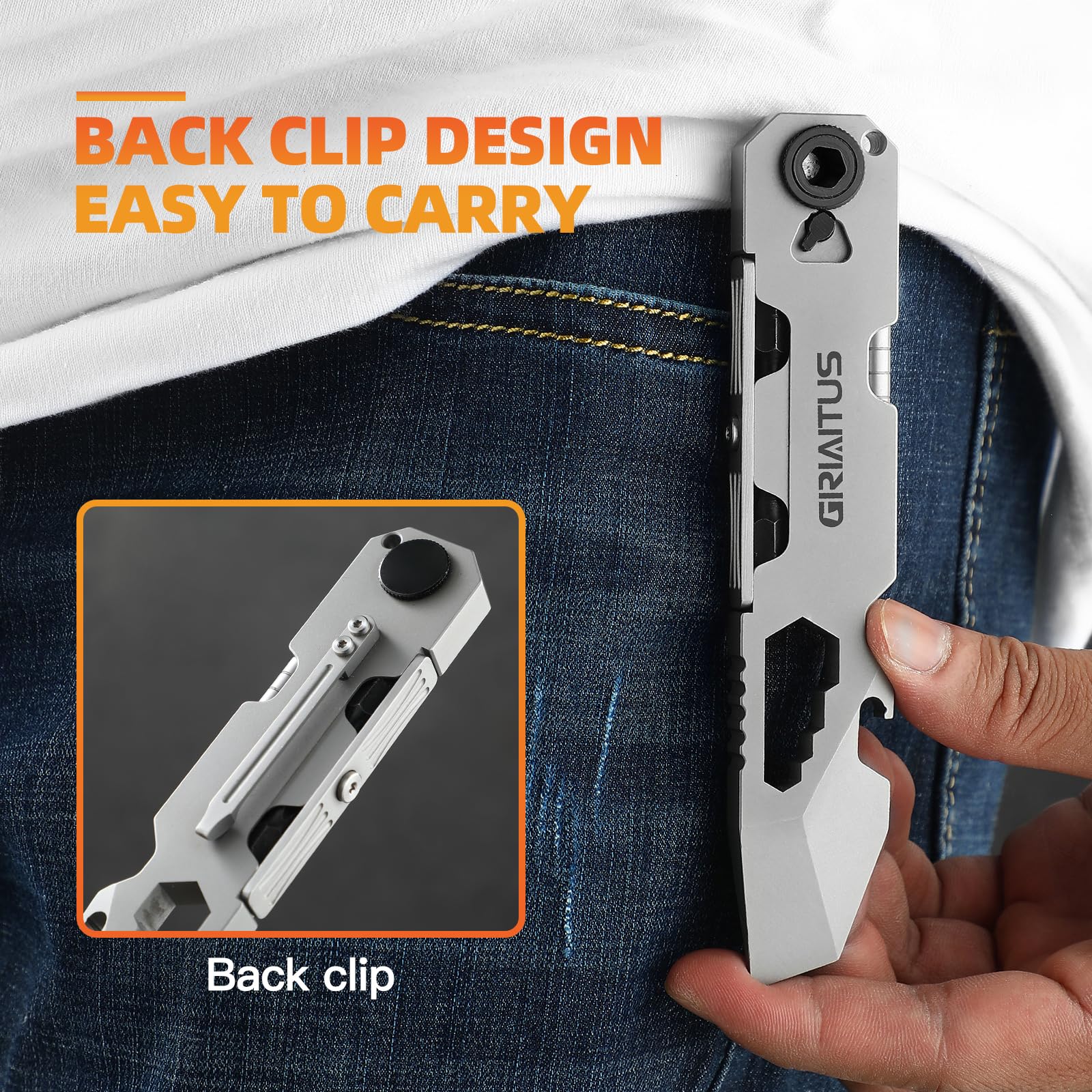 GIRIAITUS EDC Pry Bar Box Opener for fast parcel access.