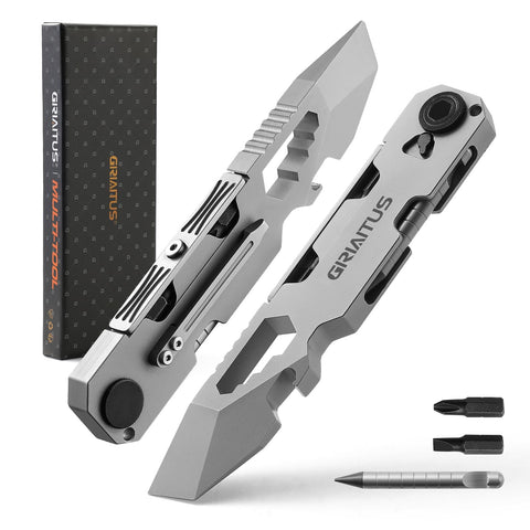GIRIAITUS EDC Pry Bar Multitool close-up showing compact design for daily carry.
