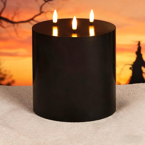 Girimax ambient warm-light candle provides soft glow for evenings.