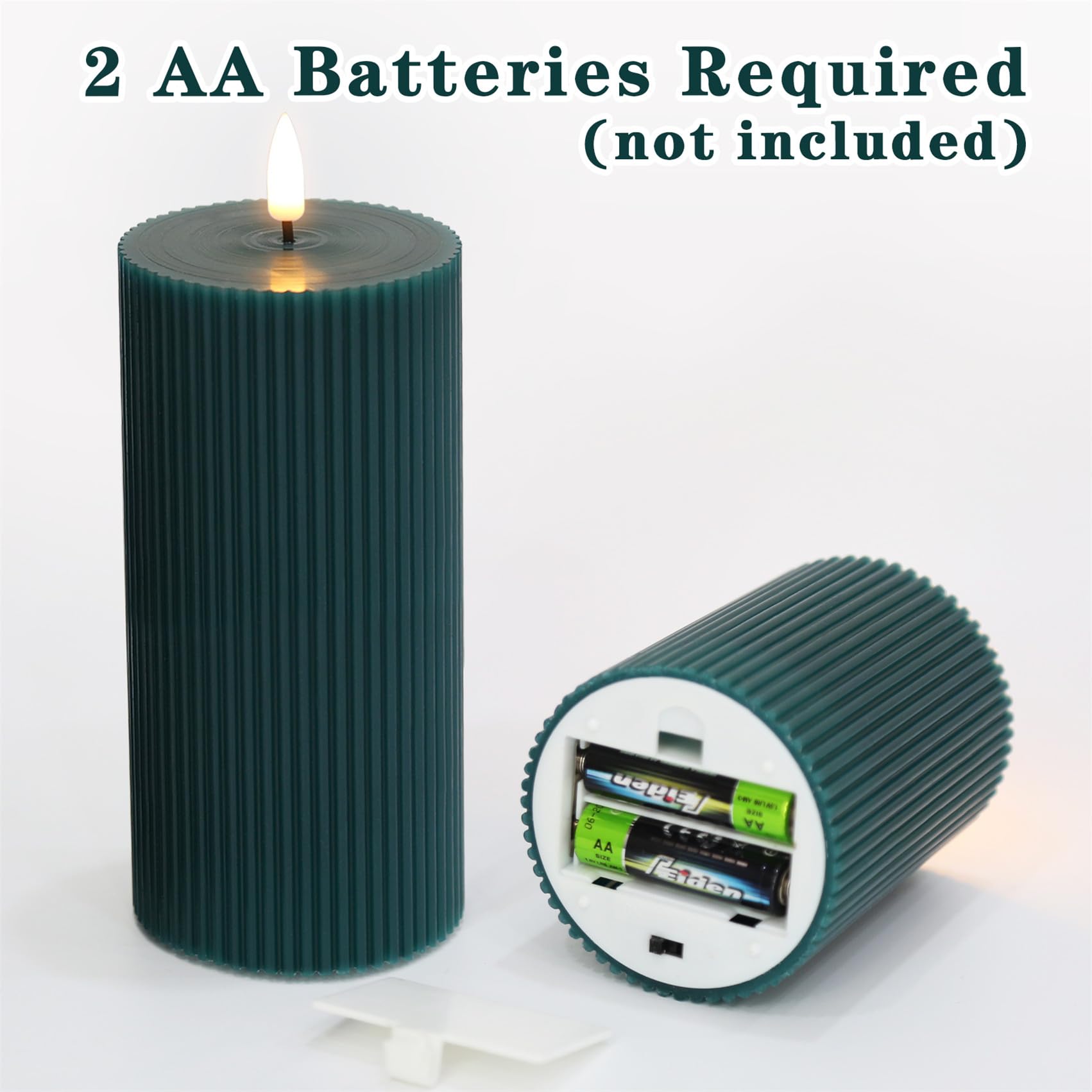 Girimax remote LED pillar candle with remote control for convenient operation from a distance.