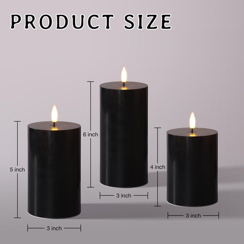 Girimax LED wax candle with warm glow for cozy home decor.