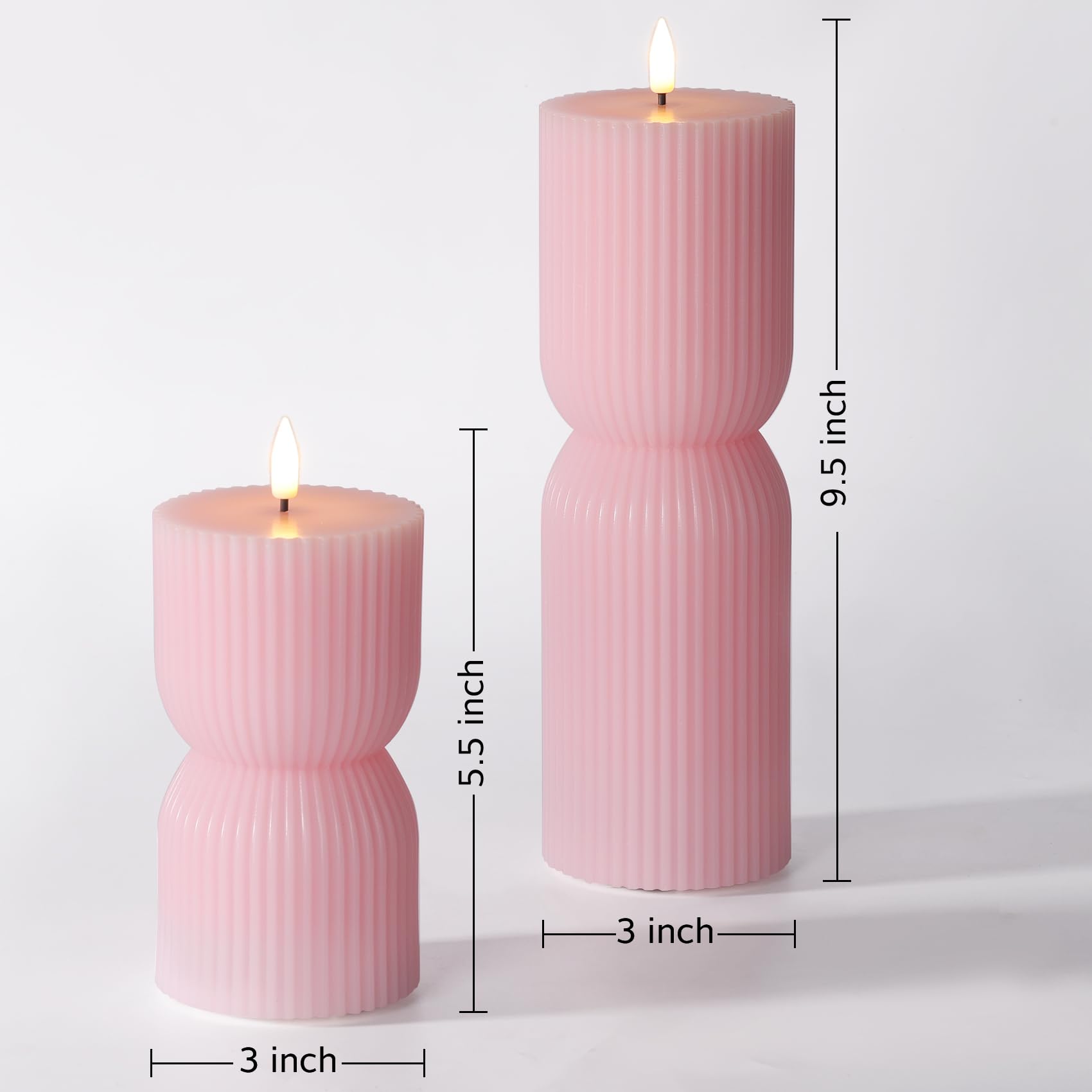 Girimax remote control candle for adjustable brightness and timer use