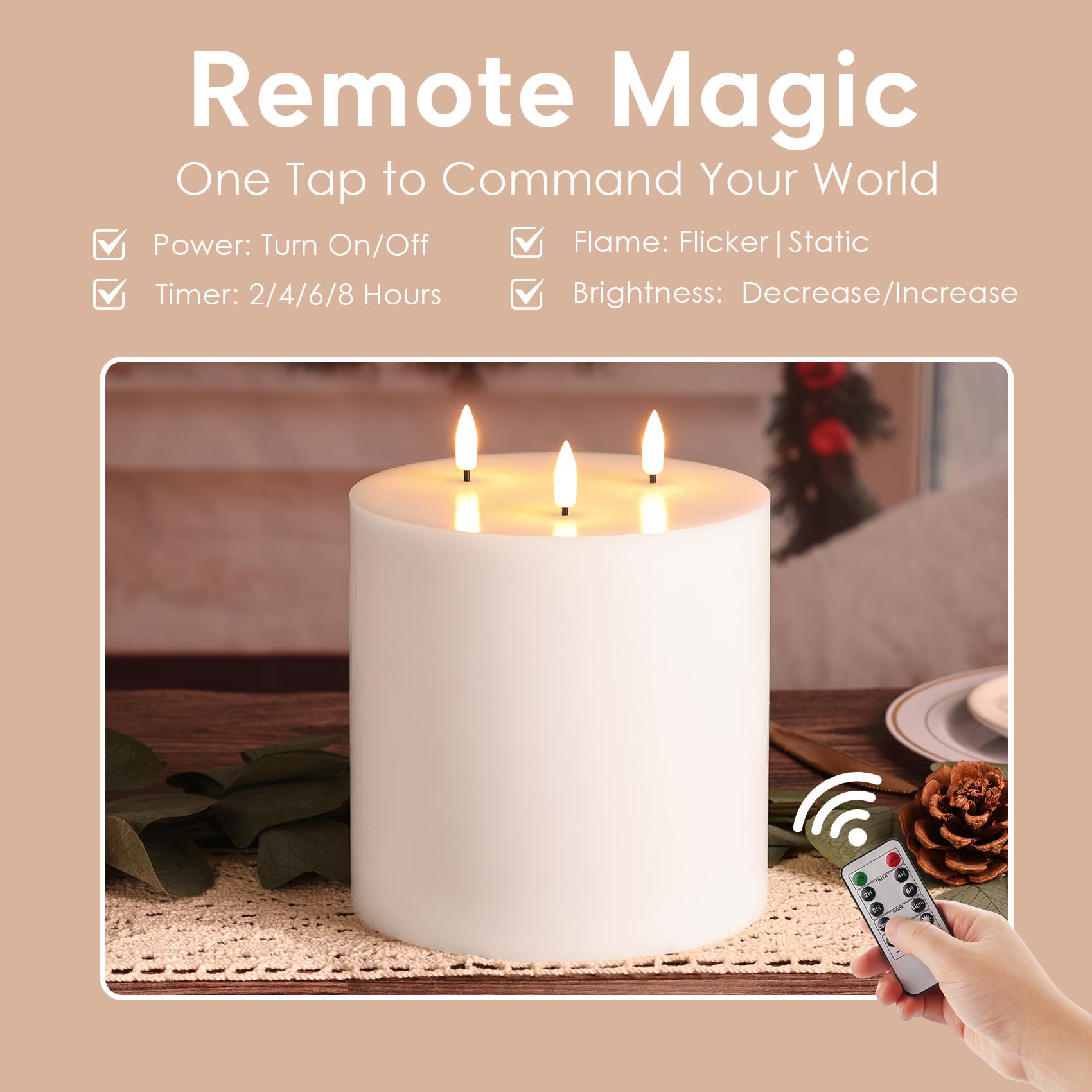 Girimax remote control and timer enable programmable lighting.