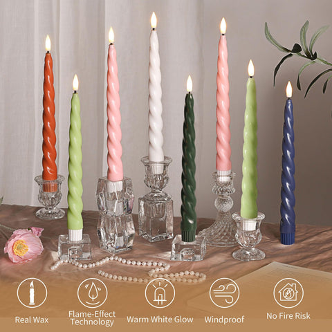 Girimax candles provide safe, cozy light for holidays and dinners