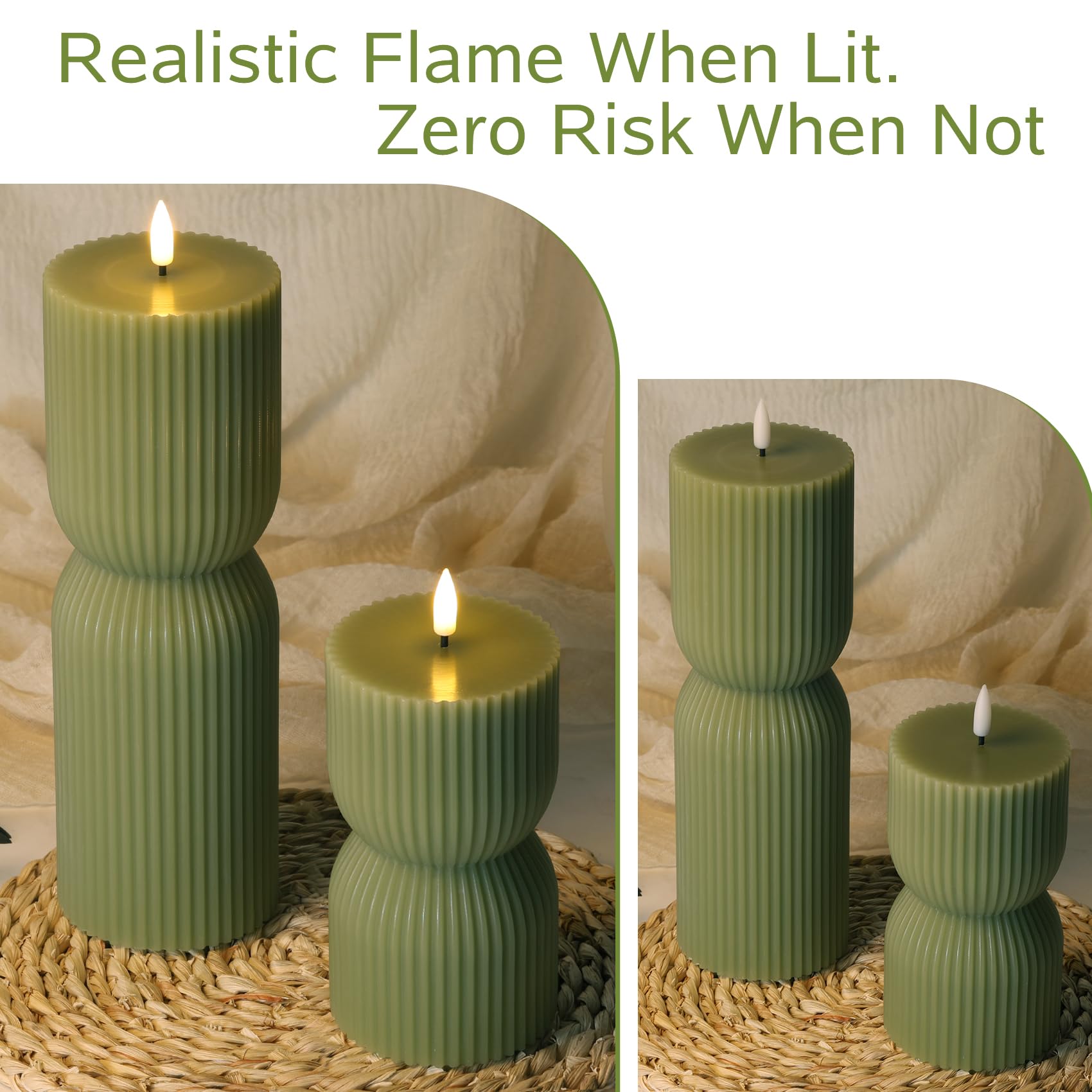 Girimax safe LED candle suitable for dining