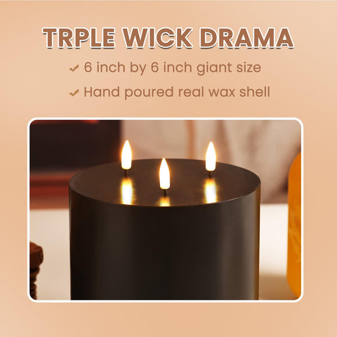 Girimax gothic wedding decor candle creates elegant atmosphere for events.