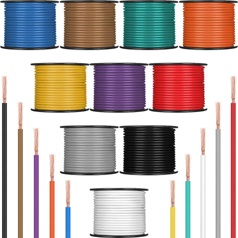Gisafai 14 AWG orange wire spool for durable power runs