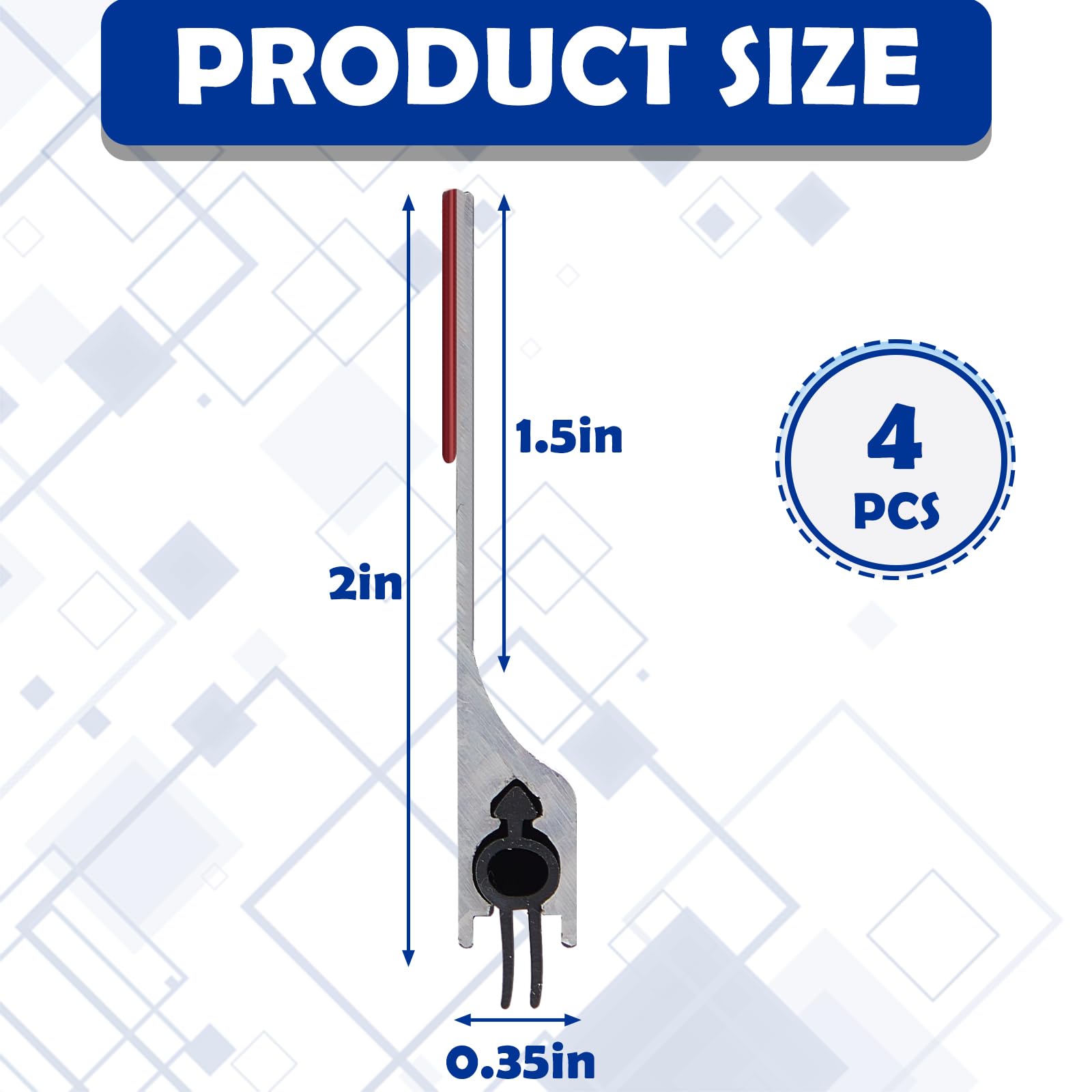 Gisafai aluminum door sweep with rubber seal for weather sealing.