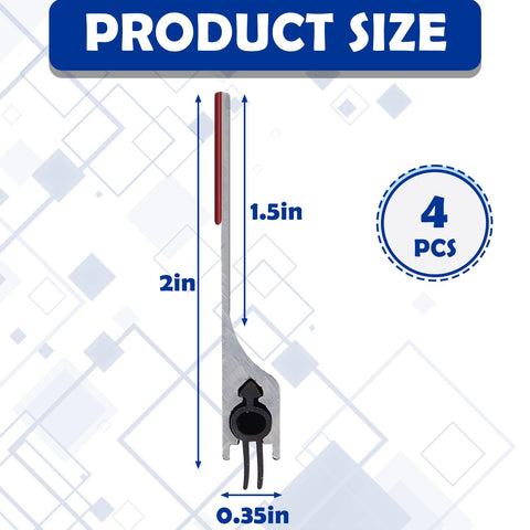 Gisafai aluminum door sweep with rubber seal for weather sealing.