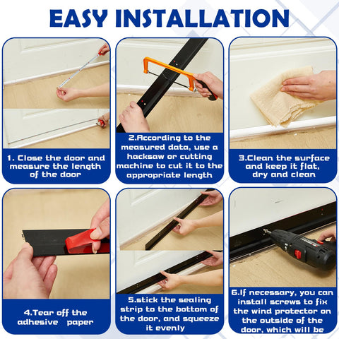 Gisafai noise-blocking door seal reduces noise transfer.