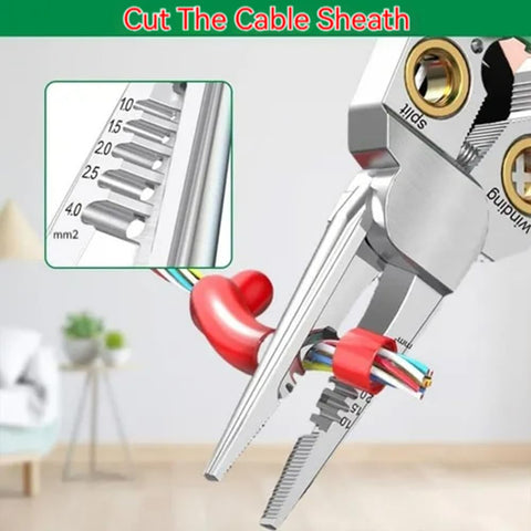 Gitende green-handle tool resting on a work surface for comfort.