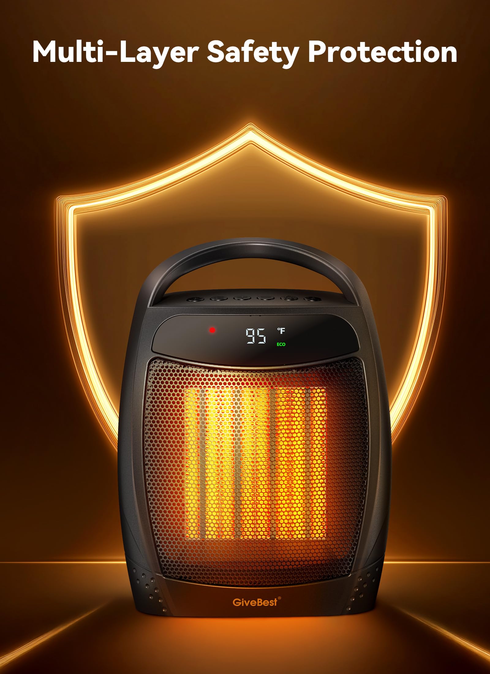 GiveBest space heater four modes for tailored comfort