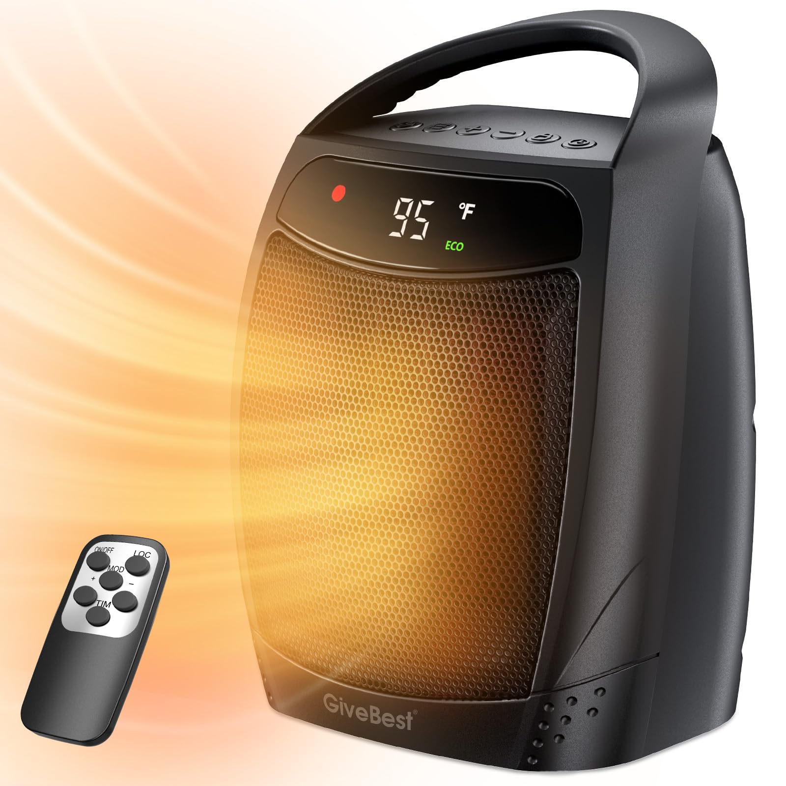 GiveBest space heater rapid heat 1500W for instant warmth