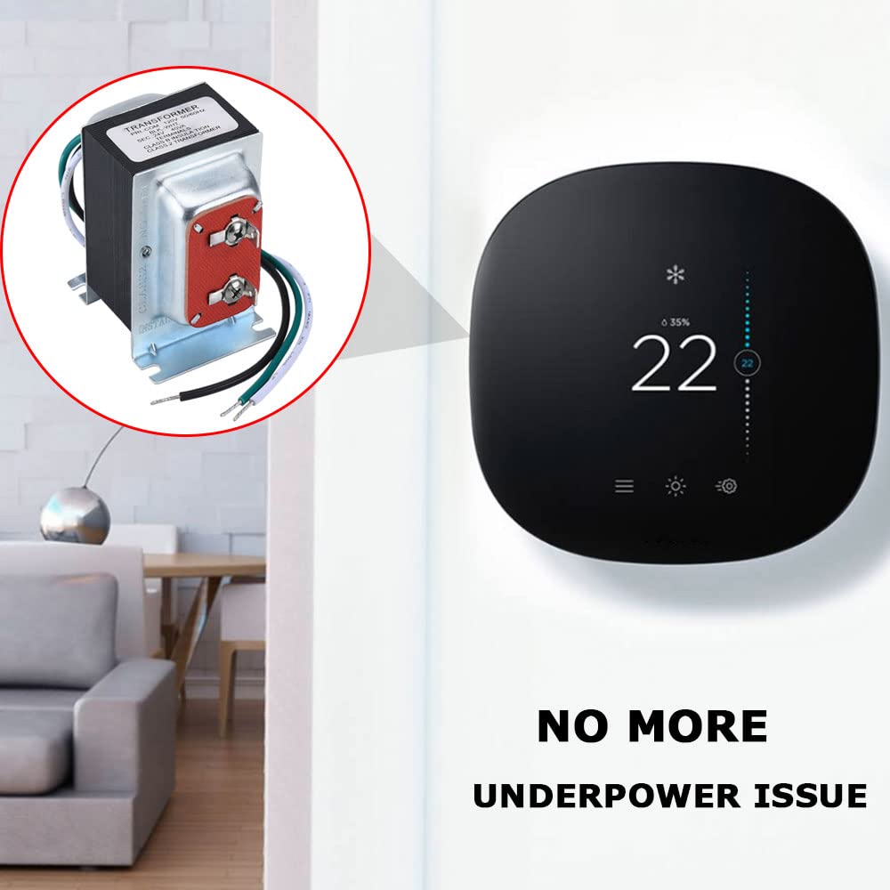 GIVEUBED thermostat and doorbell transformer in building setup