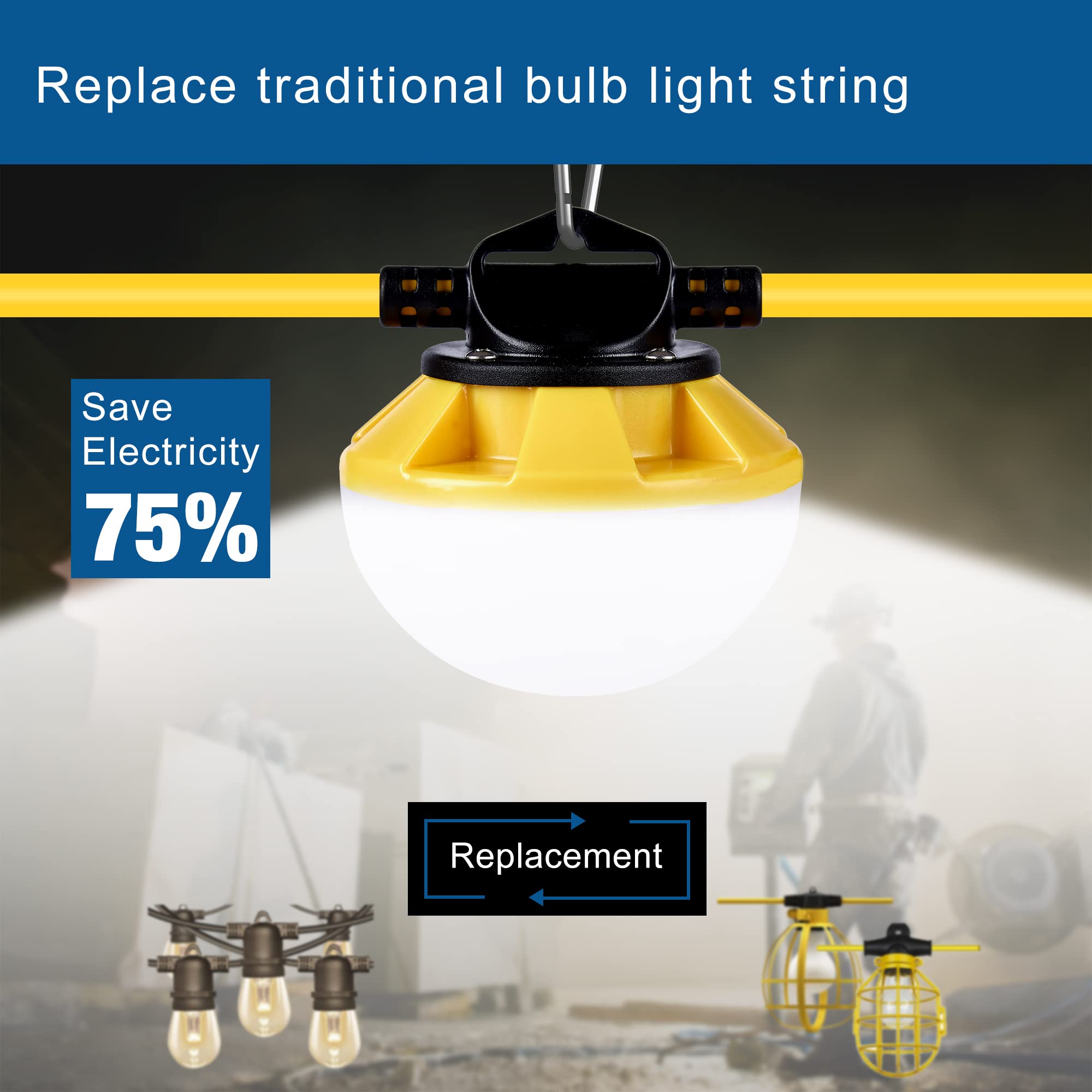 G GJIA 270° anti-glare optics soften harsh glare on large areas