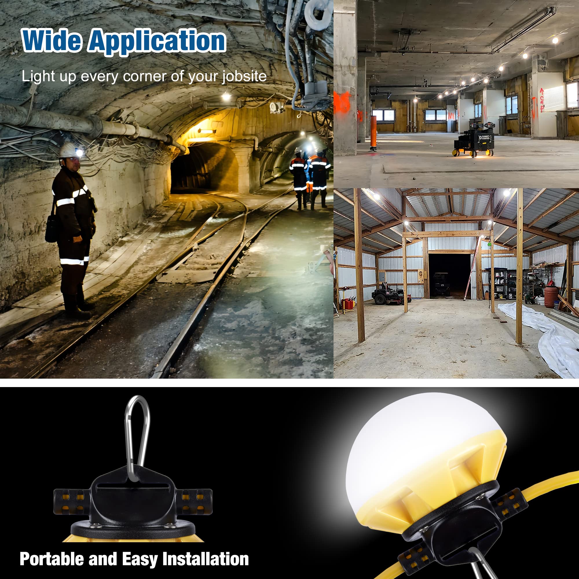 G GJIA ETL-certified string lights with an 80,000-hour lifespan for reliable use