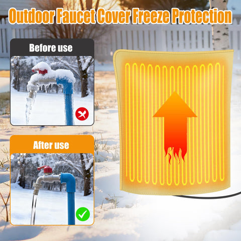 GJL thermostat-controlled faucet heater activates automatically to prevent freezing