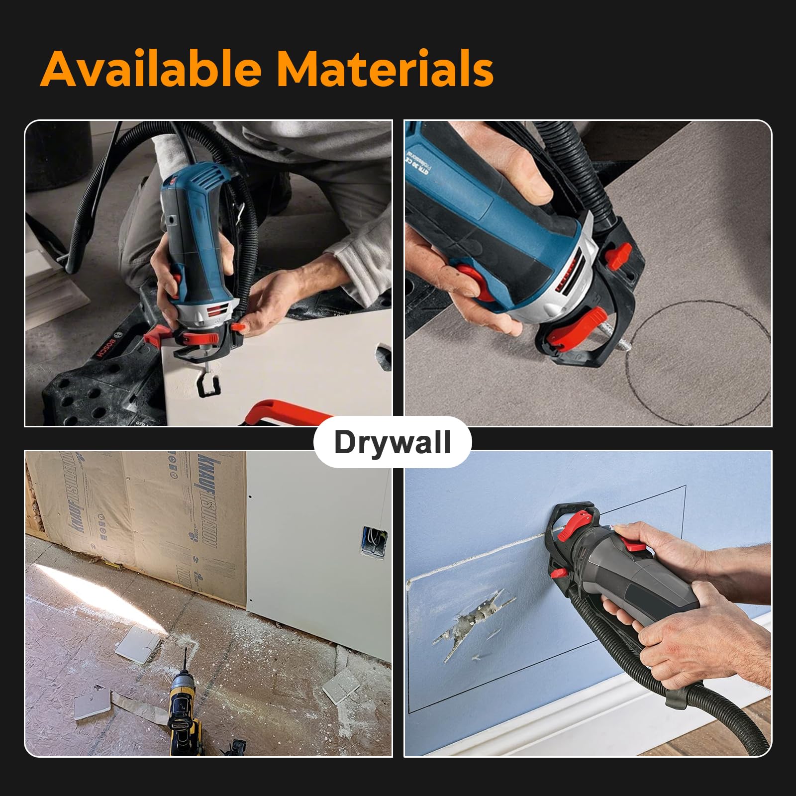 GJOYNY guide-point tip traces outlets and vents for clean cuts.