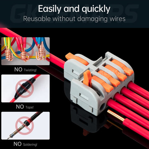 GKEEMARS 1in-3out connector in close view for neat multi-branch splices.