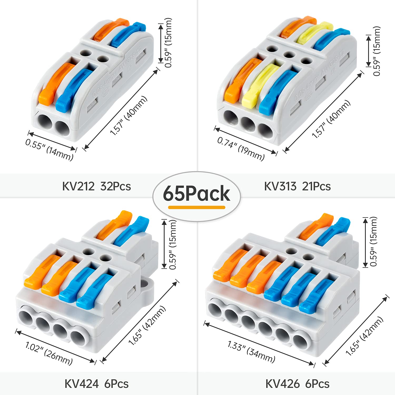 GKEEMARS DIY installation in lights, sockets, and fans with ease.
