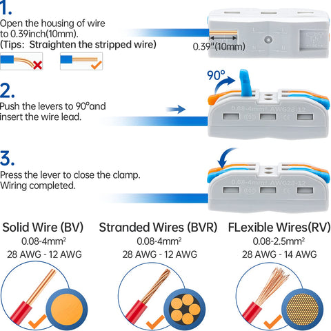 GKEEMARS motor control wiring example using compact connectors.