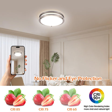 Gkenymun 4000lm LED fixture emitting strong brightness efficiently