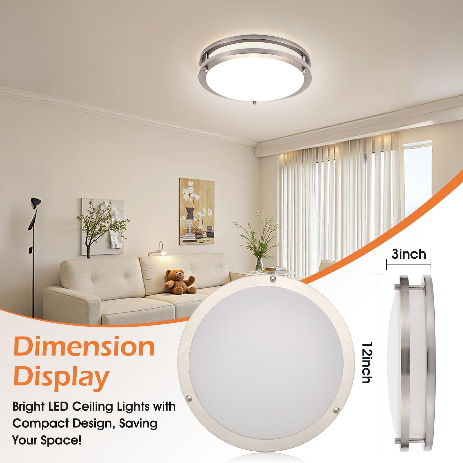 Gkenymun kitchen bathroom light panel delivering even illumination for chores