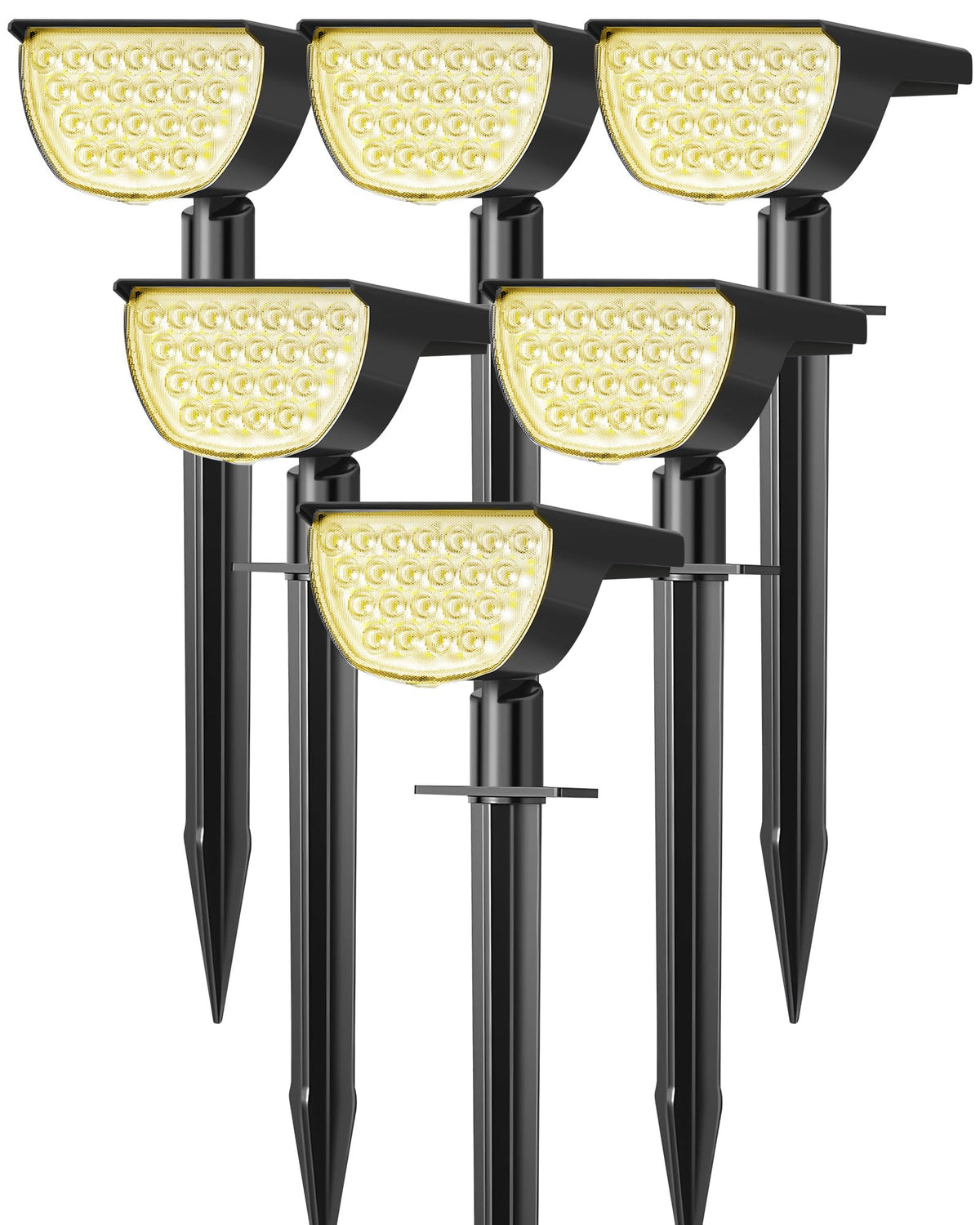 GKGG Solar Lights in-ground spot light for bright yard accents.