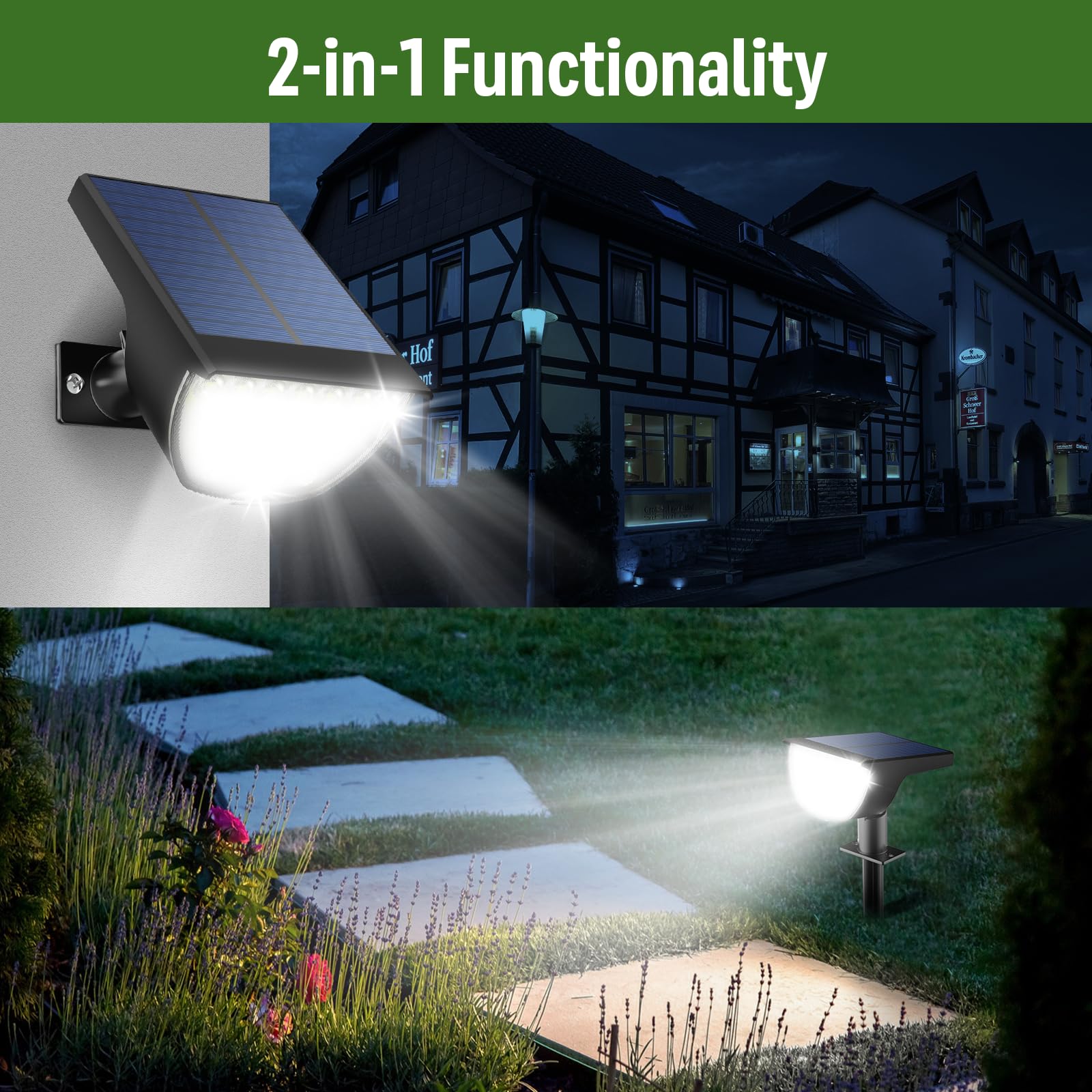 GKGG wall-mount option enables flexible mounting on walls or fences.