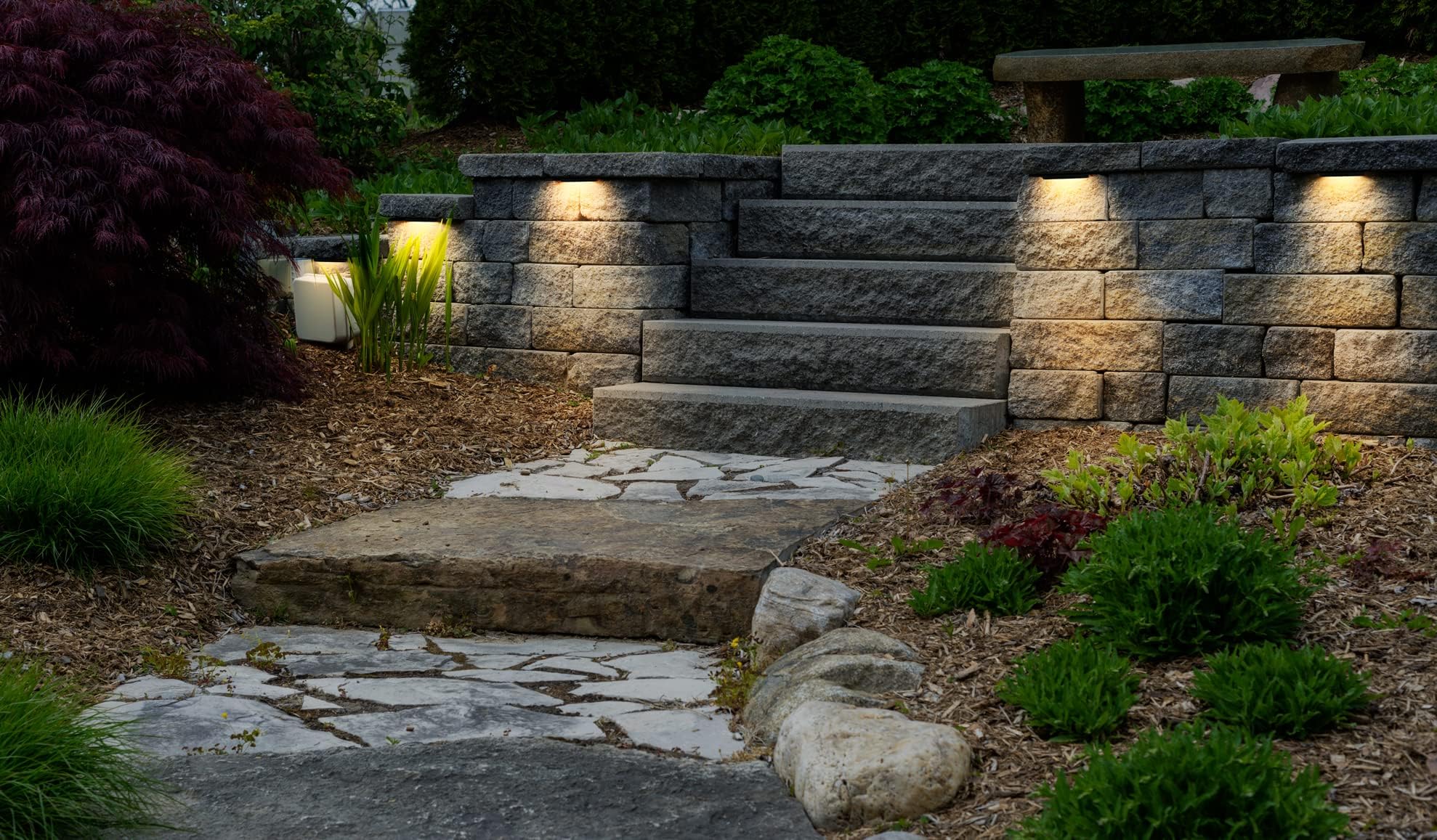 GKOLED 5-year warranty glow on hardscape lighting